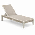 Bain de soleil 200 x 75 cm en métal beige avec dossier réglable pour extérieur